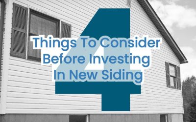 4 Things To Consider Before Investing In New Siding